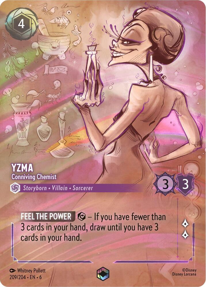 Yzma - Conniving Chemist (Enchanted) 209/204 card from Azurite Sea