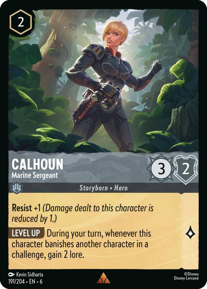 Calhoun - Marine Sergeant 191/204 card from Azurite Sea