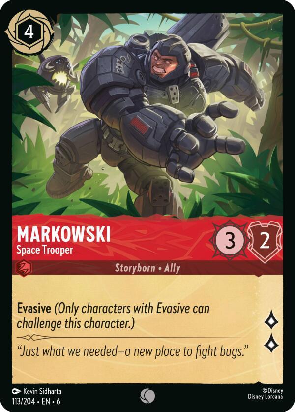 Markowski - Space Trooper 113/204 card from Azurite Sea