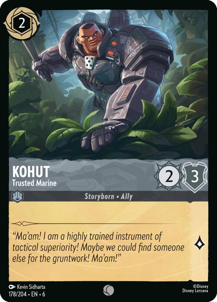 Kohut - Trusted Marine 178/204 card from Azurite Sea