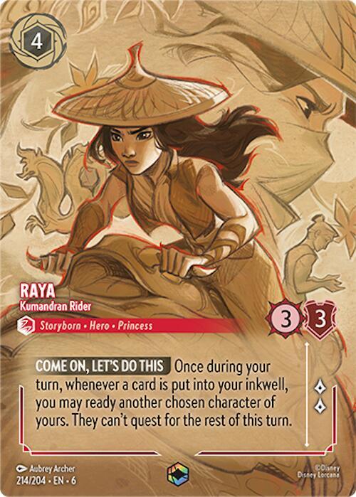Raya - Kumandran Rider (Enchanted) 214/204 card from Azurite Sea