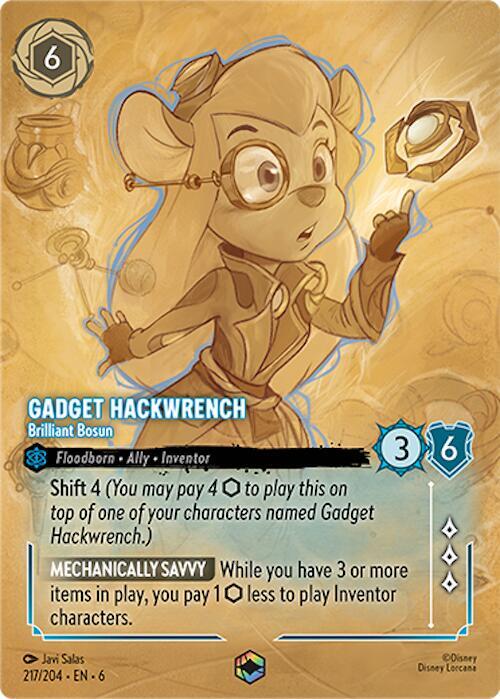 Gadget Hackwrench - Brilliant Bosun (Enchanted) 217/204 card from Azurite Sea