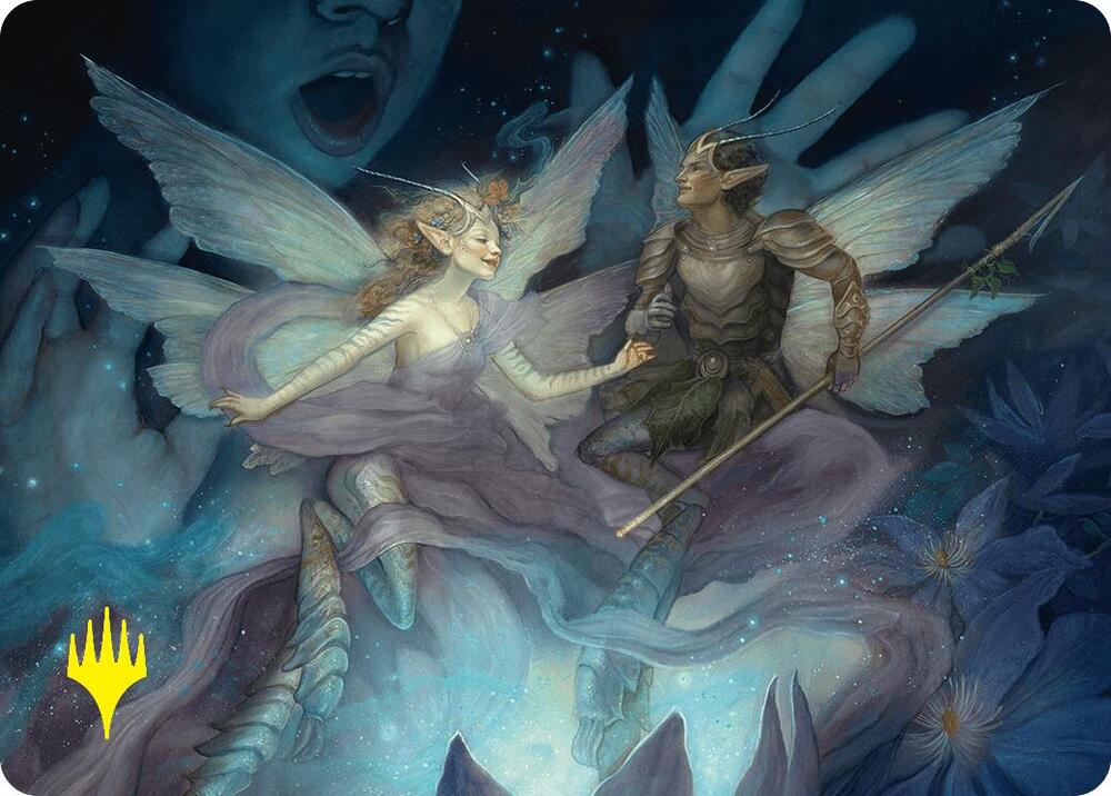 Faebloom Trick Art Card (6/54) (Gold-Stamped Signature) card from Art Series: Foundations