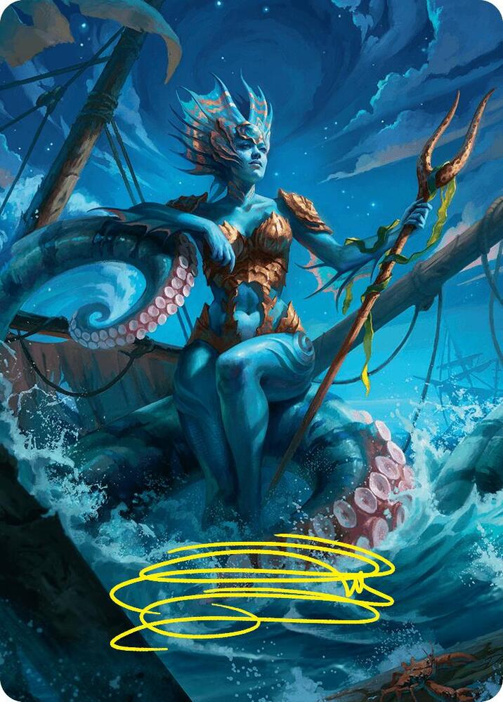 Kiora, the Rising Tide Art Card (30/54) (Gold-Stamped Signature) card from Art Series: Foundations