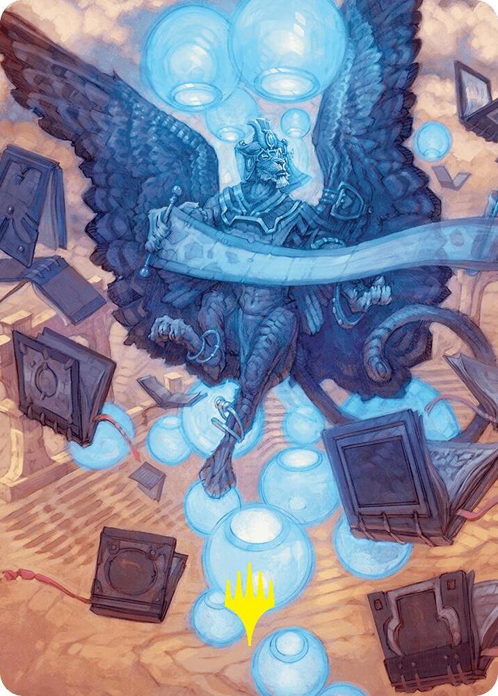 Sphinx of Forgotten Lore Art Card (33/54) (Gold-Stamped Signature) card from Art Series: Foundations