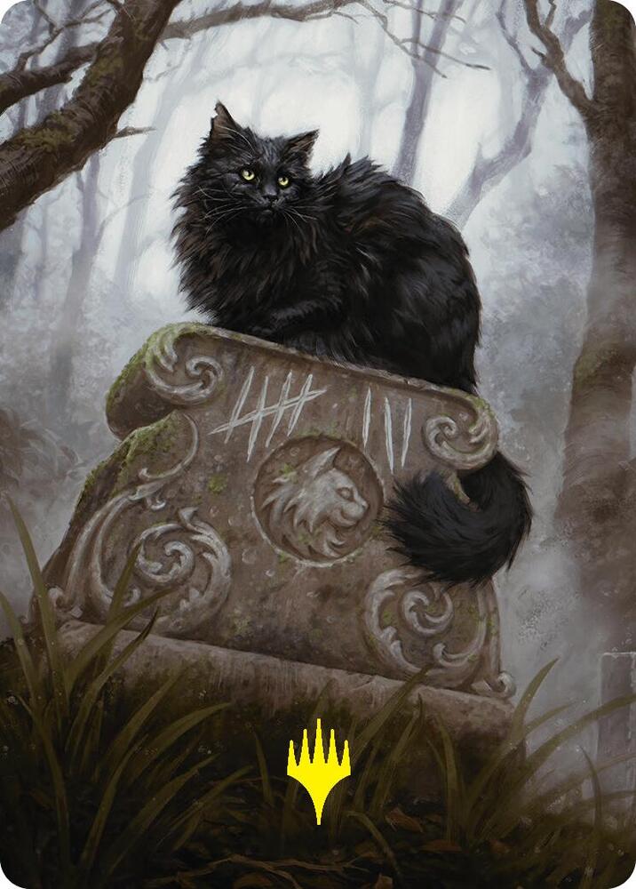 Nine-Lives Familiar 2 Art Card (36/54) (Gold-Stamped Planeswalker Symbol) card from Art Series: Foundations
