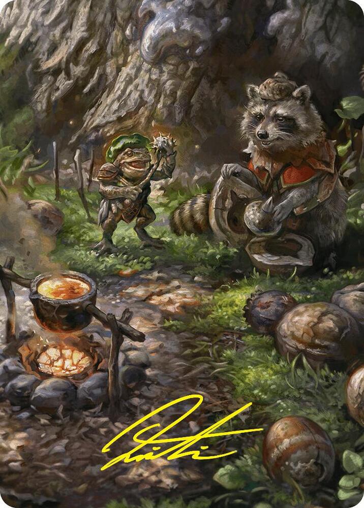 Sylvan Scavenging Art Card (46/54) (Gold-Stamped Signature) card from Art Series: Foundations