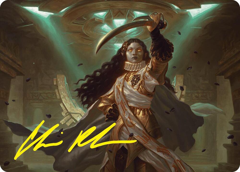 Elenda, Saint of Dusk Art Card (15/54) (Gold-Stamped Signature) card from Art Series: Foundations