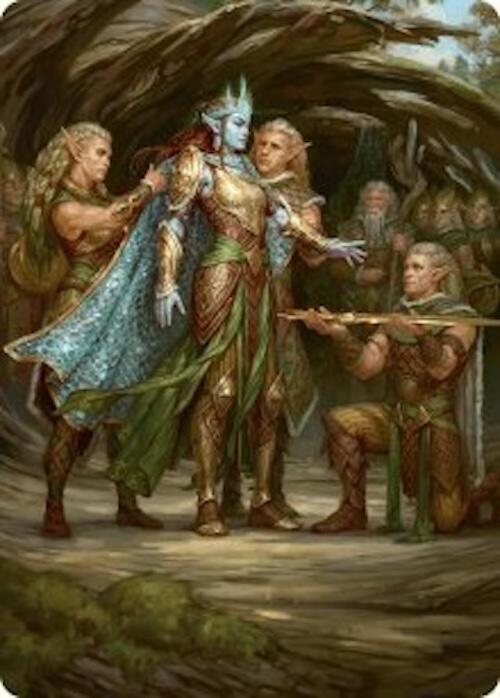 Lathril, Blade of the Elves Art Card (48/54) card from Art Series: Foundations