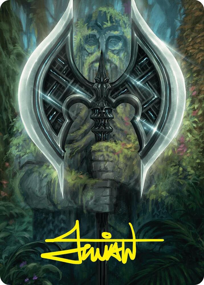 Leyline Axe Art Card (49/54) (Gold-Stamped Signature) card from Art Series: Foundations