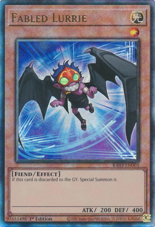 Fabled Lurrie (PUR) RA03-EN003 card from Quarter Century Bonanza