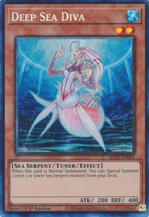 Deep Sea Diva (PCR) RA03-EN004 card from Quarter Century Bonanza