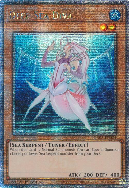 Deep Sea Diva (Quarter Century Secret Rare) RA03-EN004 card from Quarter Century Bonanza