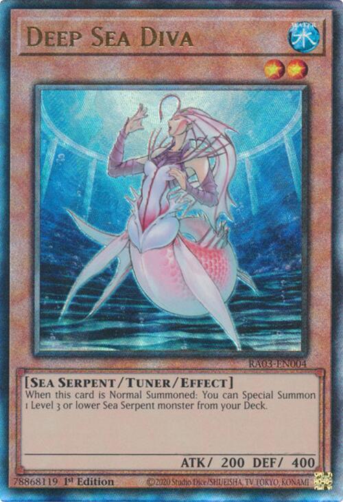 Deep Sea Diva (PUR) RA03-EN004 card from Quarter Century Bonanza
