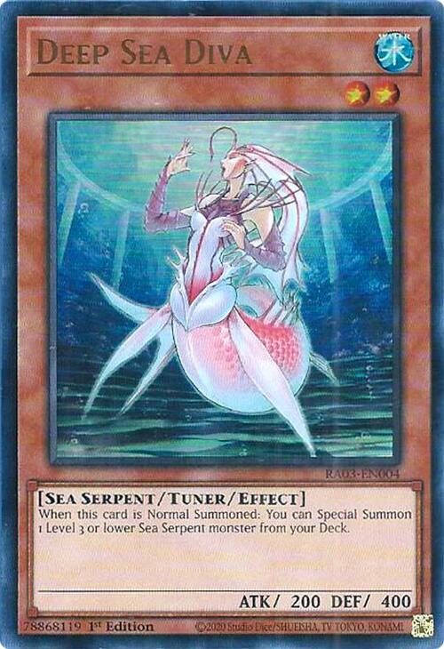 Deep Sea Diva (UR) RA03-EN004 card from Quarter Century Bonanza