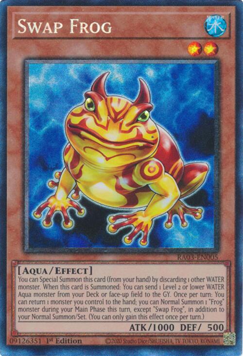 Swap Frog (PCR) RA03-EN005 card from Quarter Century Bonanza