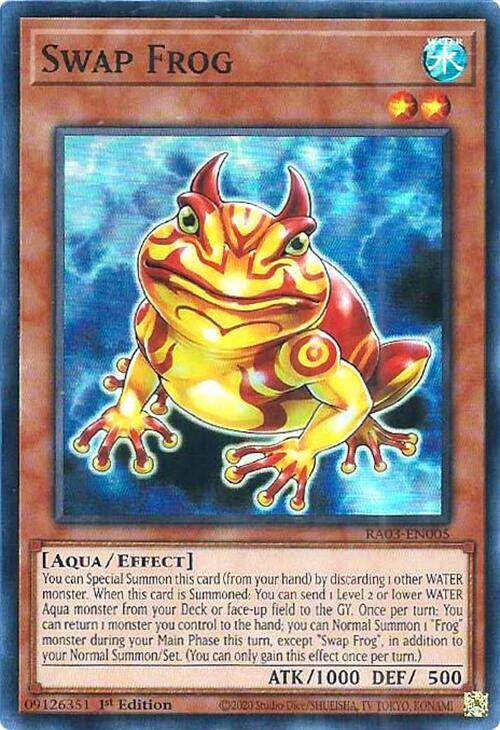 Swap Frog RA03-EN005 card from Quarter Century Bonanza