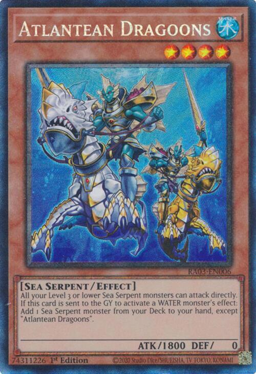 Atlantean Dragoons (PCR) RA03-EN006 card from Quarter Century Bonanza