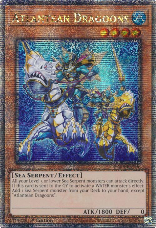 Atlantean Dragoons (Quarter Century Secret Rare) RA03-EN006 card from Quarter Century Bonanza