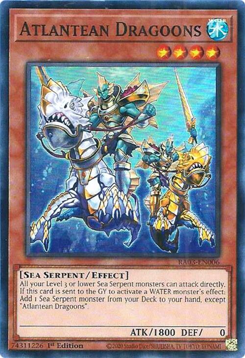 Atlantean Dragoons RA03-EN006 card from Quarter Century Bonanza