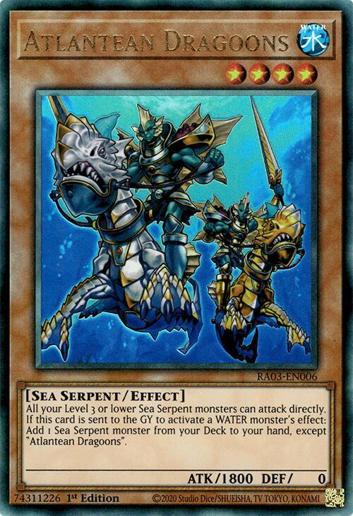Atlantean Dragoons (PUR) RA03-EN006 card from Quarter Century Bonanza