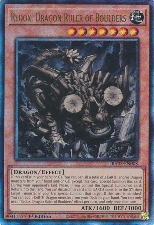 Redox, Dragon Ruler of Boulders (PUR) RA03-EN008 card from Quarter Century Bonanza