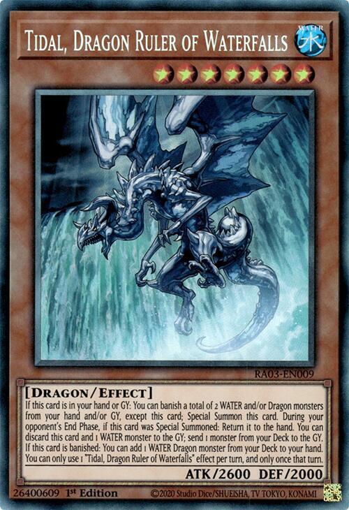 Tidal, Dragon Ruler of Waterfalls (PCR) RA03-EN009 card from Quarter Century Bonanza