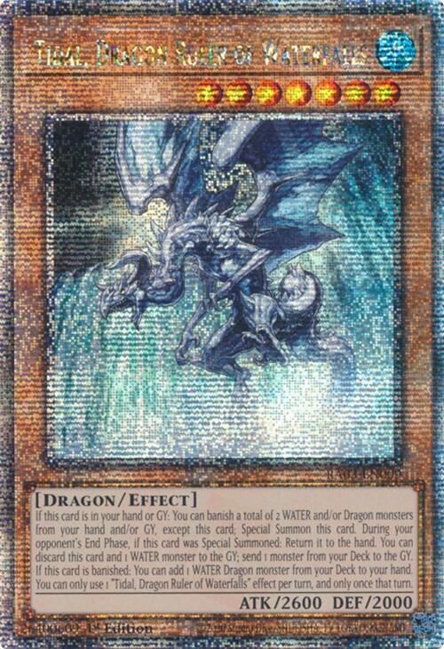 Tidal, Dragon Ruler of Waterfalls (Quarter Century Secret Rare) RA03-EN009 card from Quarter Century Bonanza