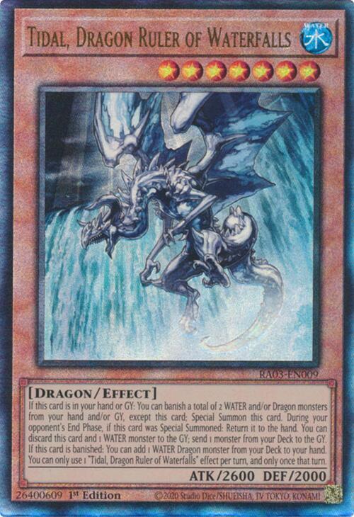 Tidal, Dragon Ruler of Waterfalls (PUR) RA03-EN009 card from Quarter Century Bonanza
