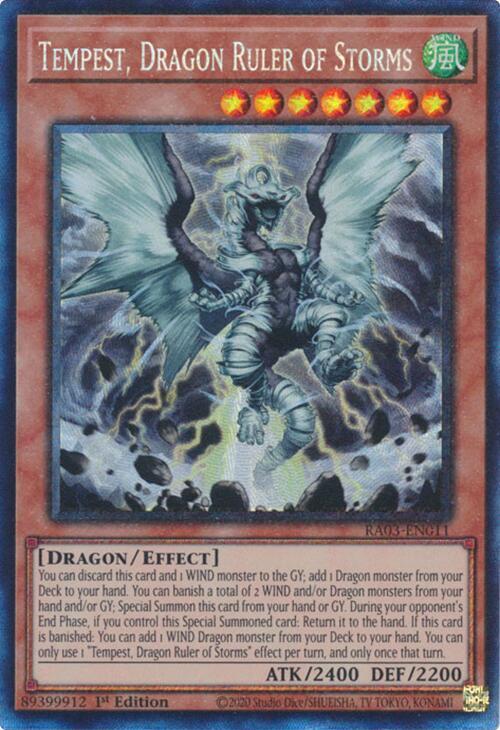 Tempest, Dragon Ruler of Storms (PCR) RA03-EN011 card from Quarter Century Bonanza