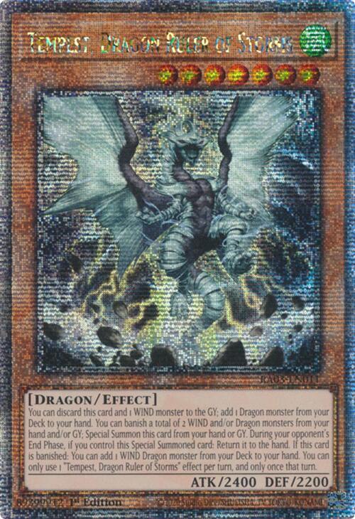 Tempest, Dragon Ruler of Storms (Quarter Century Secret Rare) RA03-EN011 card from Quarter Century Bonanza