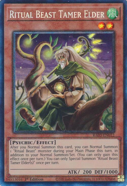 Ritual Beast Tamer Elder (PCR) RA03-EN012 card from Quarter Century Bonanza