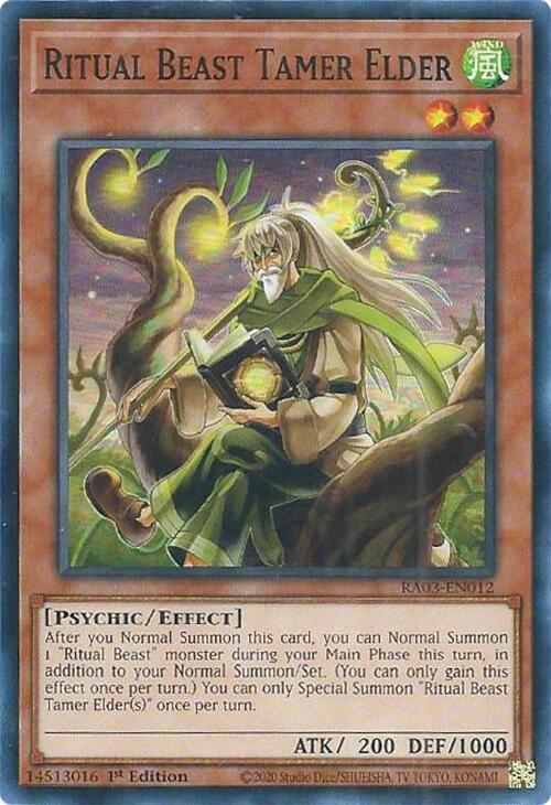 Ritual Beast Tamer Elder RA03-EN012 card from Quarter Century Bonanza