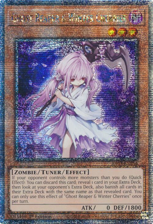 Ghost Reaper & Winter Cherries (Quarter Century Secret Rare) RA03-EN014 card from Quarter Century Bonanza