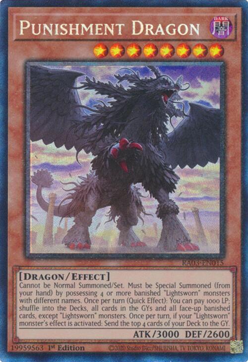Punishment Dragon (PCR) RA03-EN015 card from Quarter Century Bonanza