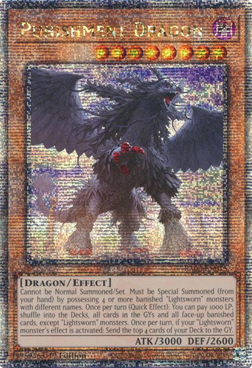 Punishment Dragon (Quarter Century Secret Rare) RA03-EN015 card from Quarter Century Bonanza