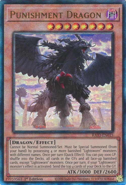 Punishment Dragon (PUR) RA03-EN015 card from Quarter Century Bonanza