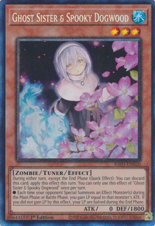 Ghost Sister & Spooky Dogwood (Alternate Art) (PCR) RA03-EN020 card from Quarter Century Bonanza