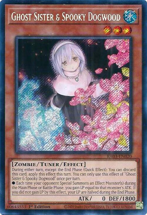 Ghost Sister & Spooky Dogwood (Alternate Art) (Secret Rare) RA03-EN020 card from Quarter Century Bonanza