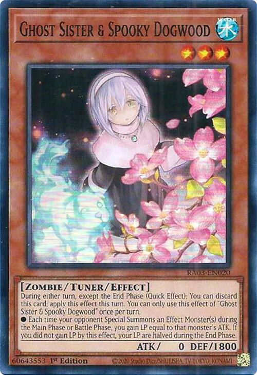 Ghost Sister & Spooky Dogwood (Alternate Art) RA03-EN020 card from Quarter Century Bonanza