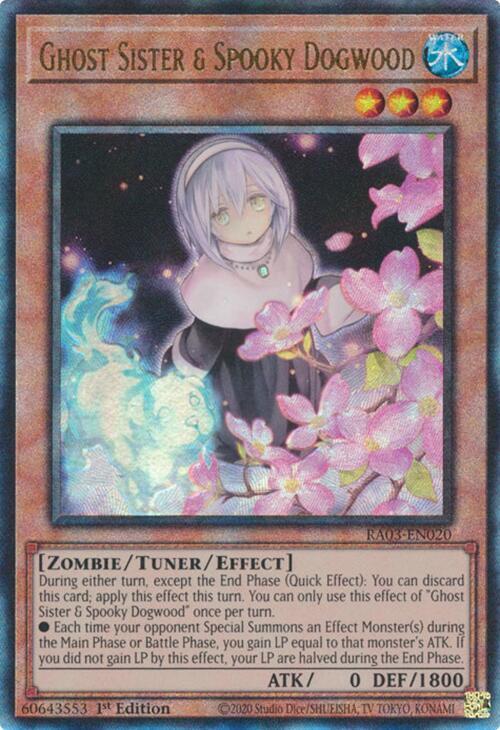 Ghost Sister & Spooky Dogwood (Alternate Art) (PUR) RA03-EN020 card from Quarter Century Bonanza