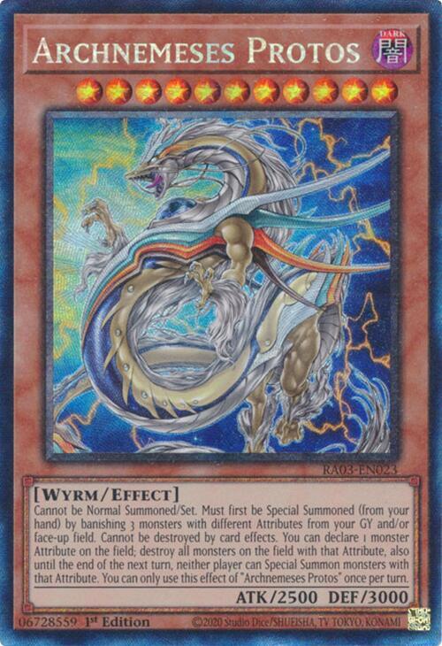 Archnemeses Protos (PCR) RA03-EN023 card from Quarter Century Bonanza