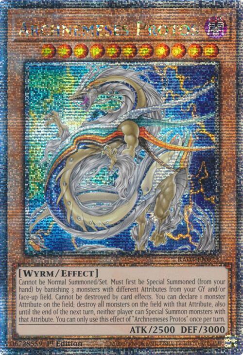 Archnemeses Protos (Quarter Century Secret Rare) RA03-EN023 card from Quarter Century Bonanza