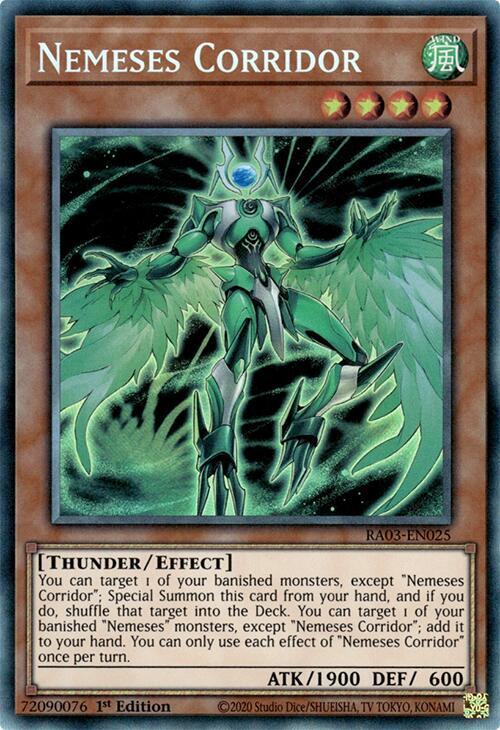 Nemeses Corridor (PCR) RA03-EN025 card from Quarter Century Bonanza