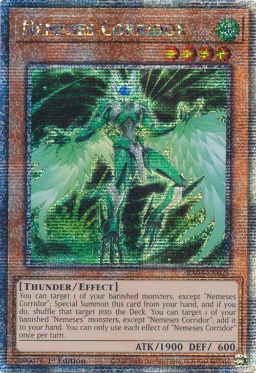 Nemeses Corridor (Quarter Century Secret Rare) RA03-EN025 card from Quarter Century Bonanza