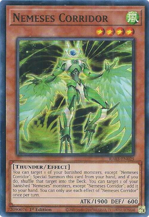 Nemeses Corridor RA03-EN025 card from Quarter Century Bonanza