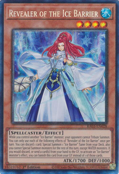 Revealer of the Ice Barrier (PCR) RA03-EN028 card from Quarter Century Bonanza