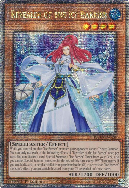 Revealer of the Ice Barrier (Quarter Century Secret Rare) RA03-EN028 card from Quarter Century Bonanza