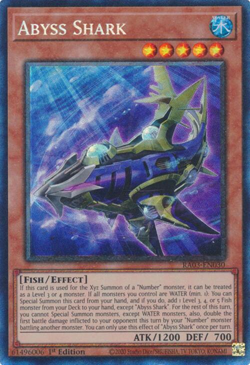 Abyss Shark (PCR) RA03-EN030 card from Quarter Century Bonanza