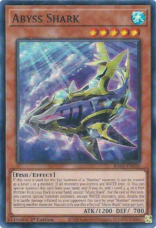 Abyss Shark RA03-EN030 card from Quarter Century Bonanza